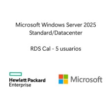 ALTU de Microsoft Windows Server 2025 con servicio de escritorio remoto 5 usuarios CAL WW1